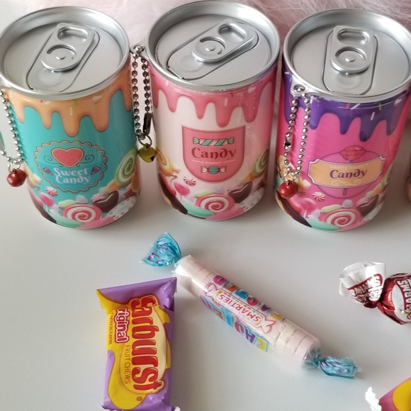 3/$25 ♥️ Mini Can Portable Candy Land Sanitizing Wet Wipes Keychain New - Picture 8 of 8